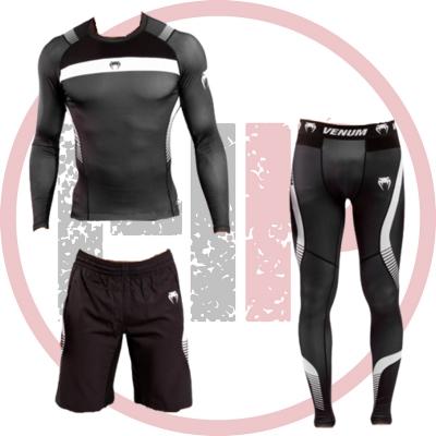 Комплект Компрессионной одежды Venum NoGi 3.0 Black/White
