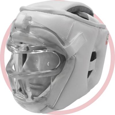 Шлем для единоборств с пластиковой маской Кристалл-11 Рэй Спорт