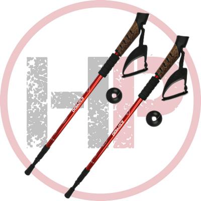 Палки Espado для скандинавской ходьбы с ручкой из пробки, 3-х секционные, ENW-004